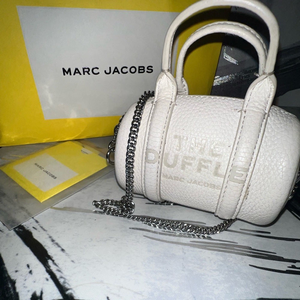 BRAND NEW Marc Jacobs White Mini Duffel Bag!